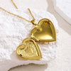Wholesale Women's Light Luxury Style Electroplated Stainless Steel Heartshaped Photo Frame Pendant Necklace