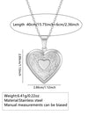 Wholesale Women's Light Luxury Style Electroplated Stainless Steel Heartshaped Photo Frame Pendant Necklace