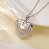 Wholesale Women's Light Luxury Style Electroplated Stainless Steel Heartshaped Photo Frame Pendant Necklace