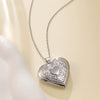 Wholesale Women's Light Luxury Style Electroplated Stainless Steel Heartshaped Photo Frame Pendant Necklace