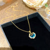 Wholesale Women's Light Luxury Style Fish Tail Pattern Zircon Inlaid Titanium Steel And Copper Pendant Necklace With Oshaped Chain