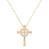 Wholesale Women's Light Luxury Style Geometric Cross S925 Sterling Silver Necklace With Electroplating