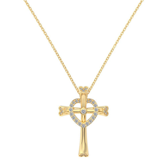Wholesale Women's Light Luxury Style Geometric Cross S925 Sterling Silver Necklace With Electroplating