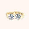 Wholesale Women's Light Luxury Style Geometric Moissanite Earrings In S925 Silver With Electroplating