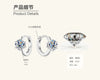 Wholesale Women's Light Luxury Style Geometric Moissanite Earrings In S925 Silver With Electroplating
