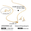 Wholesale Women's Light Luxury Style Geometric Stainless Steel Electroplated Heart Pendant Necklace Jewelry