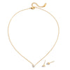 Wholesale Women's Light Luxury Style Geometric Stainless Steel Electroplated Heart Pendant Necklace Jewelry