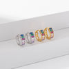 Wholesale Women's Light Luxury Style Geometric Ushaped S925 Sterling Silver Electroplated Earrings