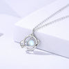 Wholesale Women's Light Luxury Style Inlaid Zircon Planet Trajectory Silver Necklace With Cross Chain