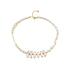 Wholesale Women's Light Luxury Style Natural Freshwater Pearl Ushaped Bead Necklace With Bamboo Chain
