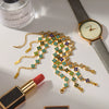 Wholesale Women's Light Luxury Style Real Gold Plated Stainless Steel Flower Pattern Bracelet With Diamond Inlay
