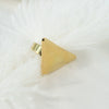Wholesale Women's Light Luxury Style Stainless Steel Geometric Asymmetrical Triangle Open Ring With Electroplating
