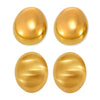 Wholesale Women's Light Luxury Style 316L Stainless Steel Geometric Oval Matte Brushed Electroplated Earrings