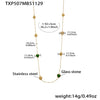 Wholesale Women's Light Luxury Style Stainless Steel Heart Plated 18K Gold Zircon Jewelry Set With Earrings And Necklace