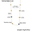 Wholesale Women's Light Luxury Style Stainless Steel Heart Plated 18K Gold Zircon Jewelry Set With Earrings And Necklace