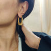 Wholesale Women's Light Luxury Style Stainless Steel Ushaped Electroplated Earrings