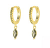Wholesale Women's Light Luxury Style 925 Sterling Silver Geometric Water Drop Earrings Inlaid With Zircon