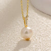 Wholesale Women's Light Luxury Sweet Style Copper Gold Plated Freshwater Baroque Pearl Necklace With Butterfly Flower Drop Shape Design