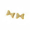 Wholesale Women's Light Luxury Titanium Steel And Stainless Steel Bow Tie Earrings Necklace Ring Set With Electroplating