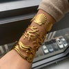 Wholesale Women's Light Luxury Titanium Steel And Stainless Steel Bracelet With Electroplating Process