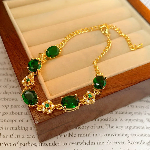 Wholesale Women's Light Luxury Titanium Steel Bracelet With Alloy Inlaid Artificial And Semiprecious Stones Microinlay Adjustable Pull And Letters Numbers Text Pattern