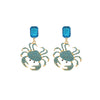 Wholesale Women's Light Luxury Zinc Alloy Animal Crab Geometric Diamond Earrings