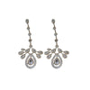 Wholesale Women's Light Luxury Zircon Inlaid Dropshaped Tassel Earrings