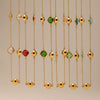 Wholesale Women's Long Necklace Czech Glass 316L Stainless Steel 316L Stainless Steel Geometric Electroplated Light Luxury Jewelry Accessories