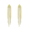 Wholesale Women's Long Tassel Earrings Copper With Diamond Butterfly And Heart Shape Design