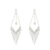 Wholesale Women's Long Tassel Earrings Copper With Diamond Butterfly And Heart Shape Design
