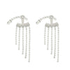 Wholesale Women's Long Tassel Earrings Copper With Diamond Butterfly And Heart Shape Design