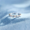 Wholesale Women's Love Cross Ring 925 Sterling Silver Zircon Geometric Electroplated