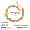 Wholesale Women's Love Geometric Stainless Steel Electroplated Bracelet Light Luxury High End Jewelry Without Fading