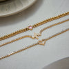 Wholesale Women's Love Geometric Stainless Steel Electroplated Bracelet Light Luxury High End Jewelry Without Fading