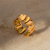 Wholesale Women's Love Ring Stainless Steel Geometric Style Electroplated Jewelry