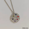 Wholesale Women's Love Water Drops Bell Round Geometric 316 Stainless Steel Pendant Necklace Earrings Suit With Electroplating