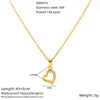 Wholesale Women's Lovely Heart Shape Zirconia Titanium Steel Cross Chain Necklace