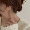 Wholesale Women's Lovely Heart Shaped Copper Ear Jewelry With Electroplating Simple Temperament Ins Style