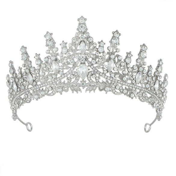 Wholesale Women's Luxury Bridal Crown Hairband Accessories Zinc Alloy Electroplating