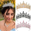 Wholesale Women's Luxury Bridal Crown Hairband Accessories Zinc Alloy Electroplating