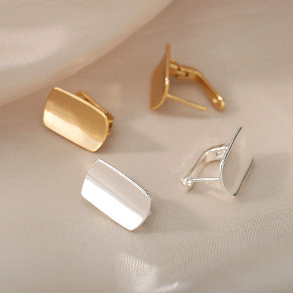 Wholesale Women's Luxury Copper Zircon Heart Geometric Electroplated Earrings