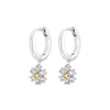 Wholesale Women's Luxury Geometric Zircon Earring Sets Copper Purely Handmade