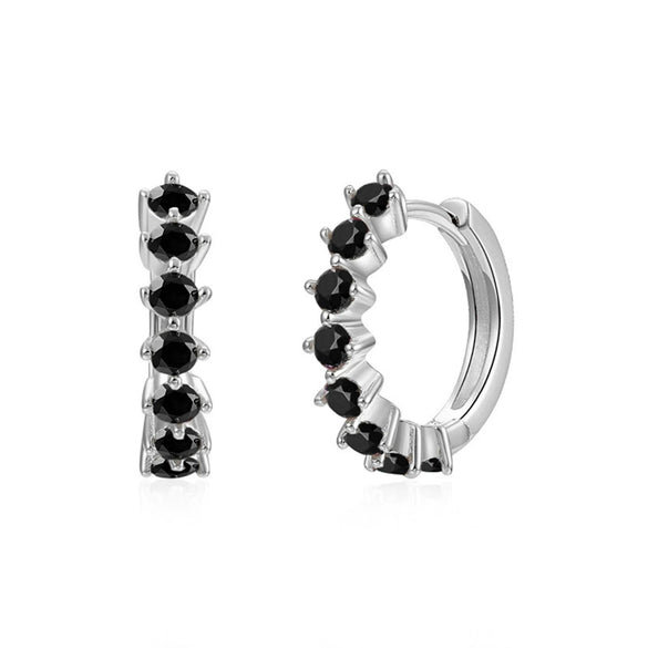 Wholesale Women's Luxury Geometric Zircon Earring Sets Copper Purely Handmade