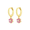 Wholesale Women's Luxury Geometric Zircon Earring Sets Copper Purely Handmade