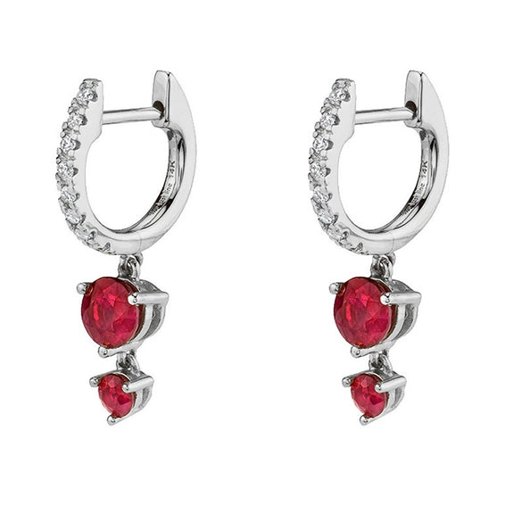 Wholesale Women's Luxury Geometric Zircon Earring Sets Copper Purely Handmade
