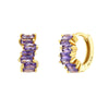 Wholesale Women's Luxury Geometric Zircon Earring Sets Copper Purely Handmade