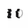 Wholesale Women's Luxury Geometric Zircon Earring Sets Copper Purely Handmade