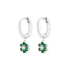 Wholesale Women's Luxury Geometric Zircon Earring Sets Copper Purely Handmade
