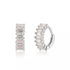 Wholesale Women's Luxury Geometric Zircon Earring Sets Copper Purely Handmade