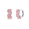 Wholesale Women's Luxury Geometric Zircon Earring Sets Copper Purely Handmade